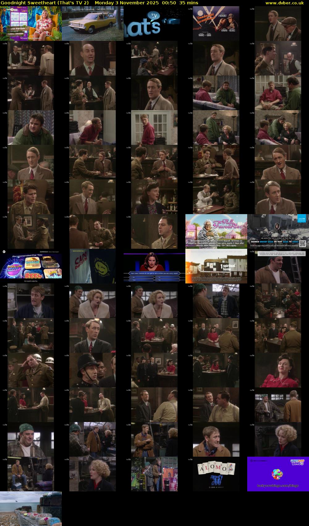 Goodnight Sweetheart (That's TV 2) Monday 3 November 2025 00:50 - 01:25