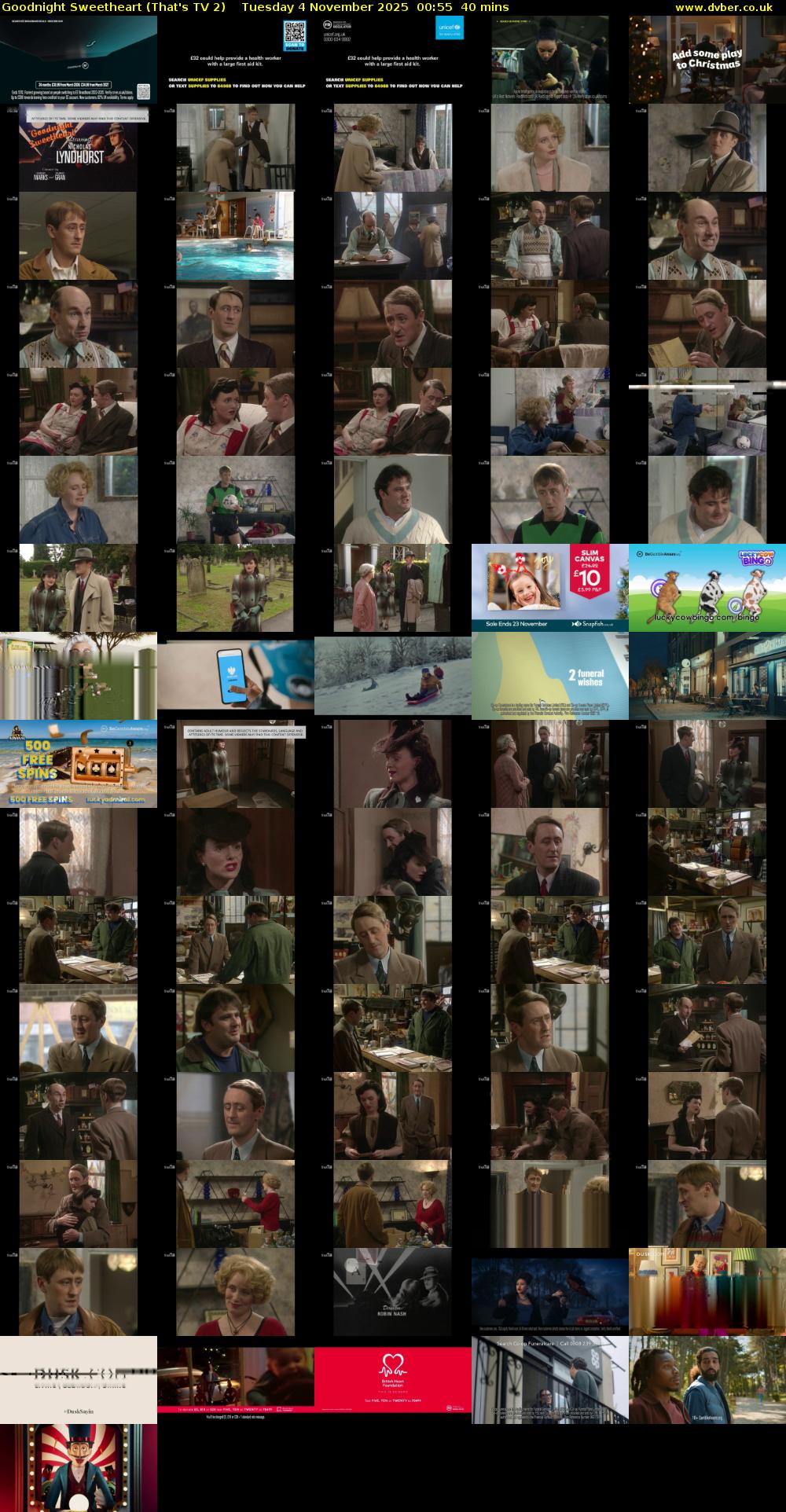 Goodnight Sweetheart (That's TV 2) Tuesday 4 November 2025 00:55 - 01:35