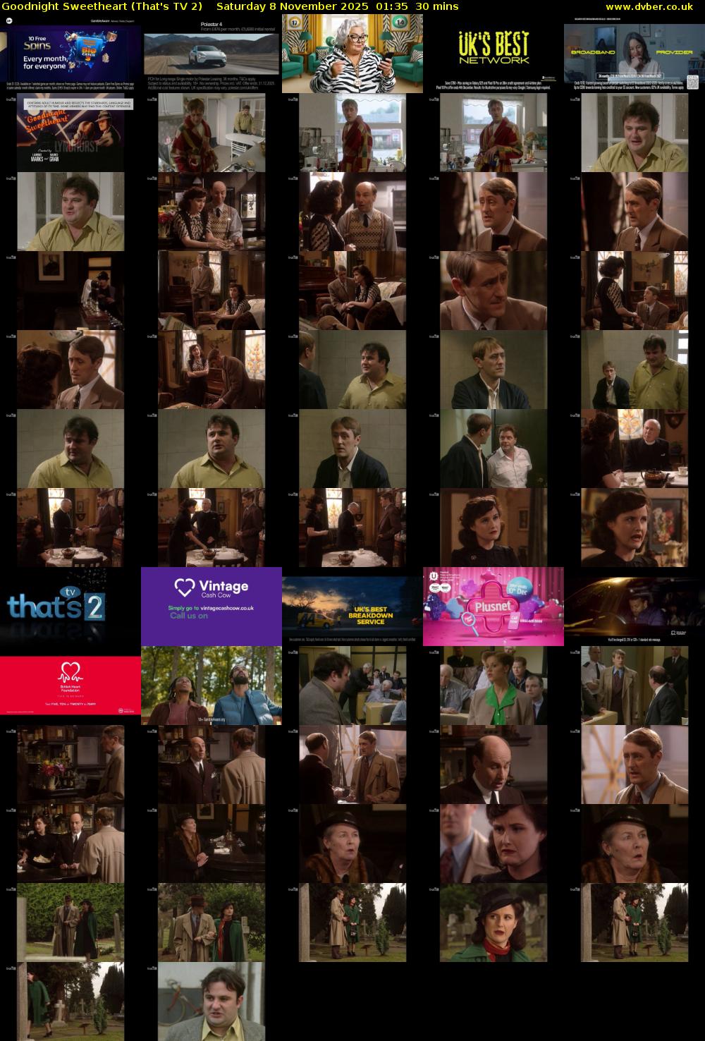 Goodnight Sweetheart (That's TV 2) Saturday 8 November 2025 01:35 - 02:05