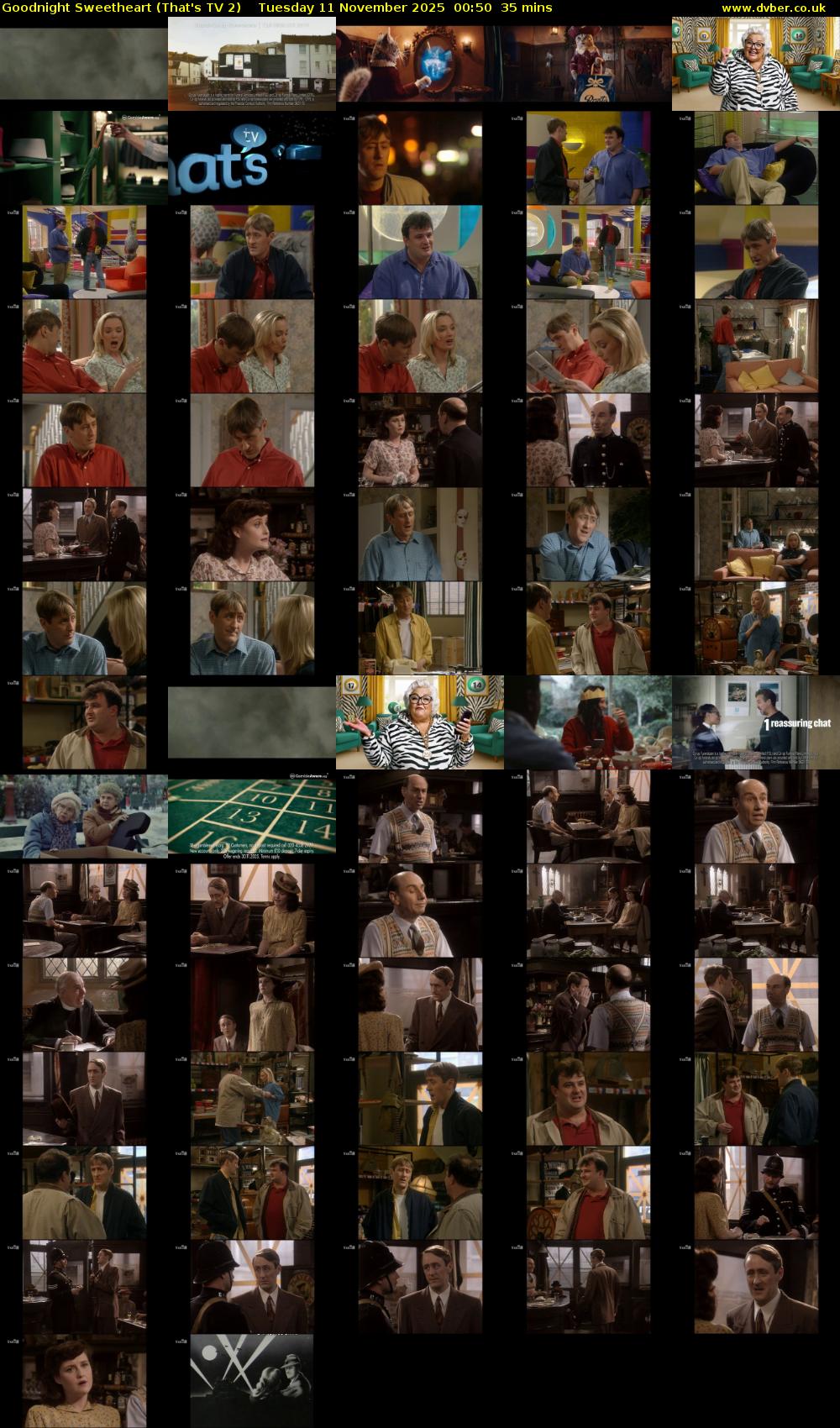 Goodnight Sweetheart (That's TV 2) Tuesday 11 November 2025 00:50 - 01:25