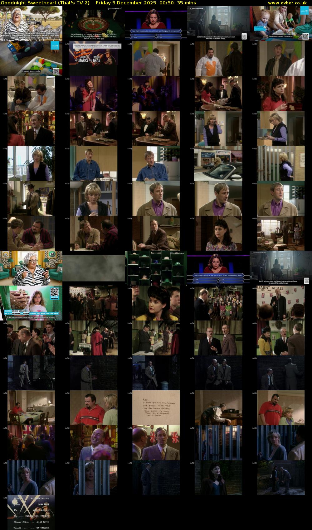 Goodnight Sweetheart (That's TV 2) Friday 5 December 2025 00:50 - 01:25