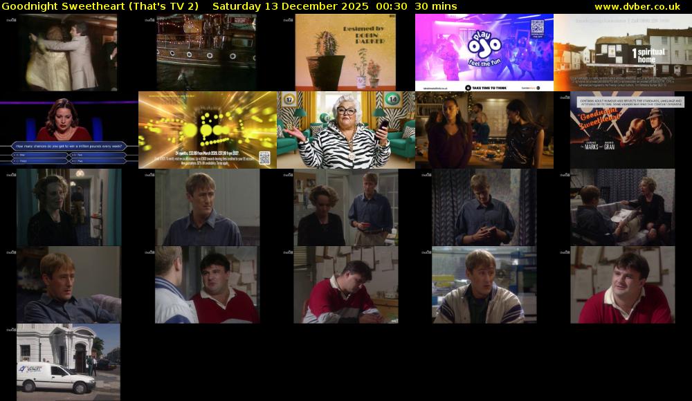 Goodnight Sweetheart (That's TV 2) Saturday 13 December 2025 00:30 - 01:00