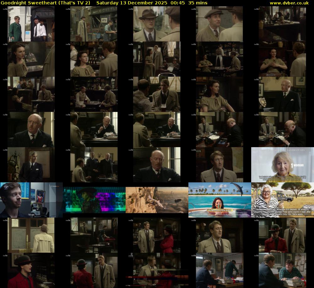 Goodnight Sweetheart (That's TV 2) Saturday 13 December 2025 00:45 - 01:20