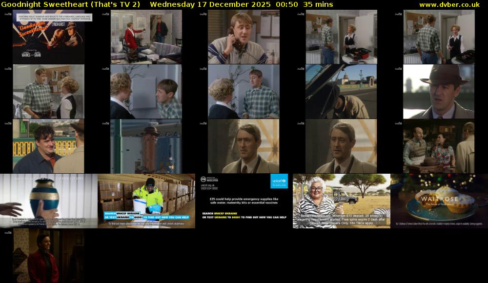 Goodnight Sweetheart (That's TV 2) Wednesday 17 December 2025 00:50 - 01:25