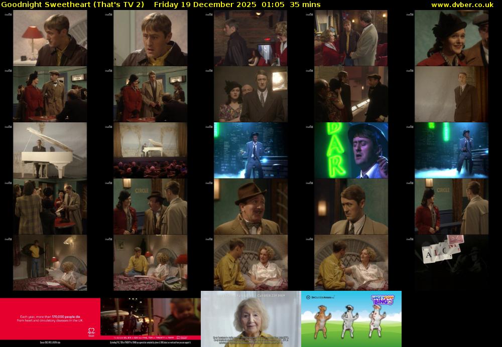 Goodnight Sweetheart (That's TV 2) Friday 19 December 2025 01:05 - 01:40