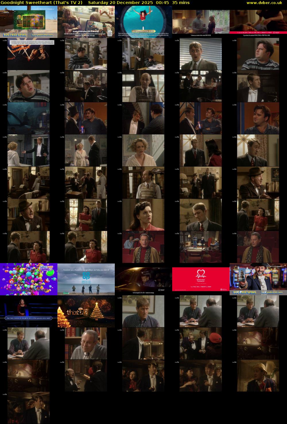 Goodnight Sweetheart (That's TV 2) Saturday 20 December 2025 00:45 - 01:20