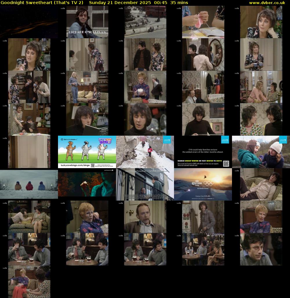 Goodnight Sweetheart (That's TV 2) Sunday 21 December 2025 00:45 - 01:20