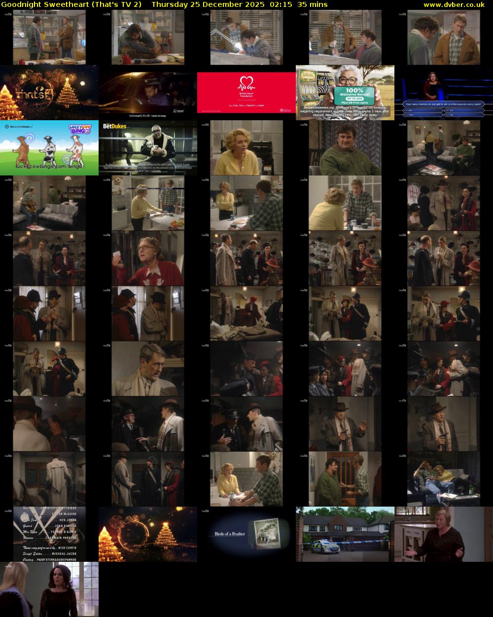 Goodnight Sweetheart (That's TV 2) Thursday 25 December 2025 02:15 - 02:50