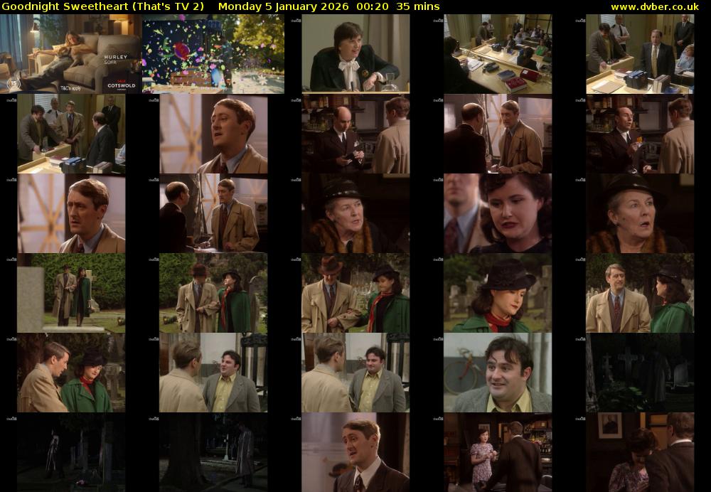 Goodnight Sweetheart (That's TV 2) Monday 5 January 2026 00:20 - 00:55