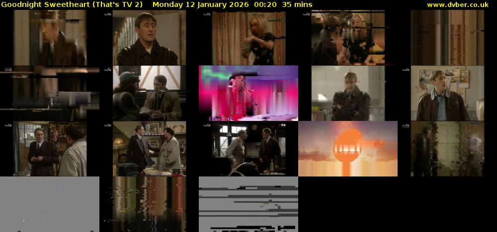 Goodnight Sweetheart (That's TV 2) Monday 12 January 2026 00:20 - 00:55