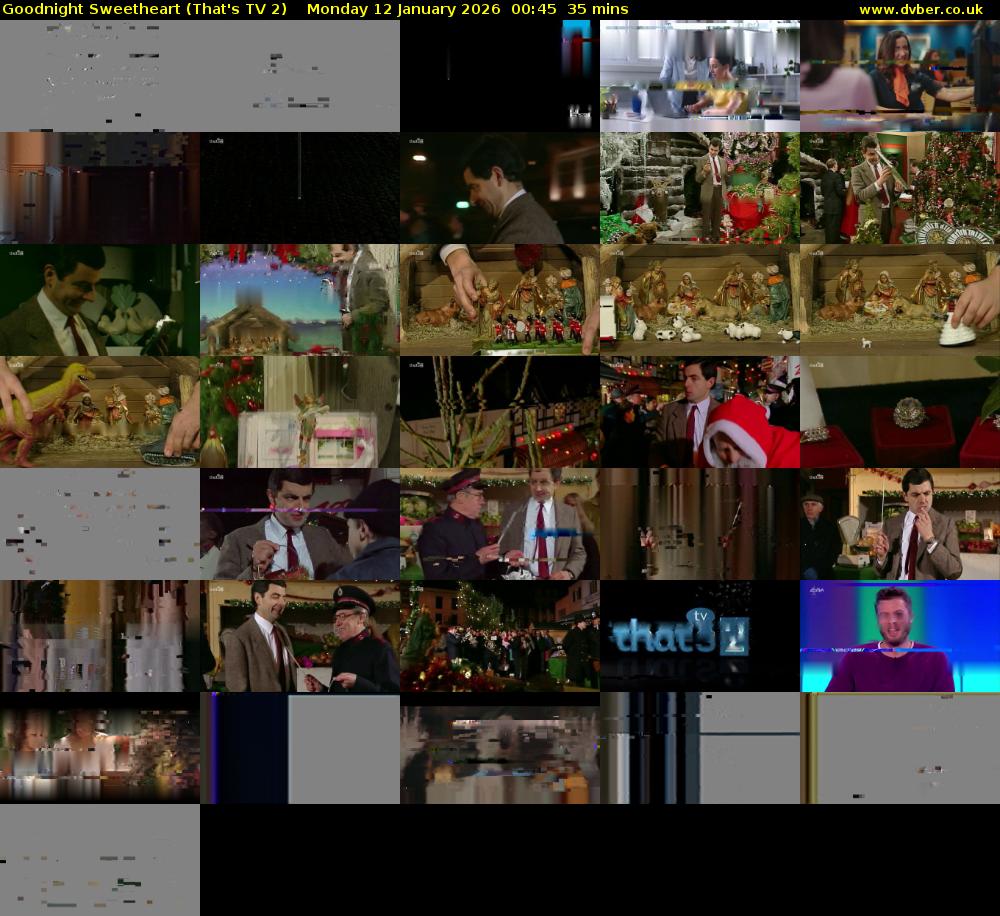 Goodnight Sweetheart (That's TV 2) Monday 12 January 2026 00:45 - 01:20