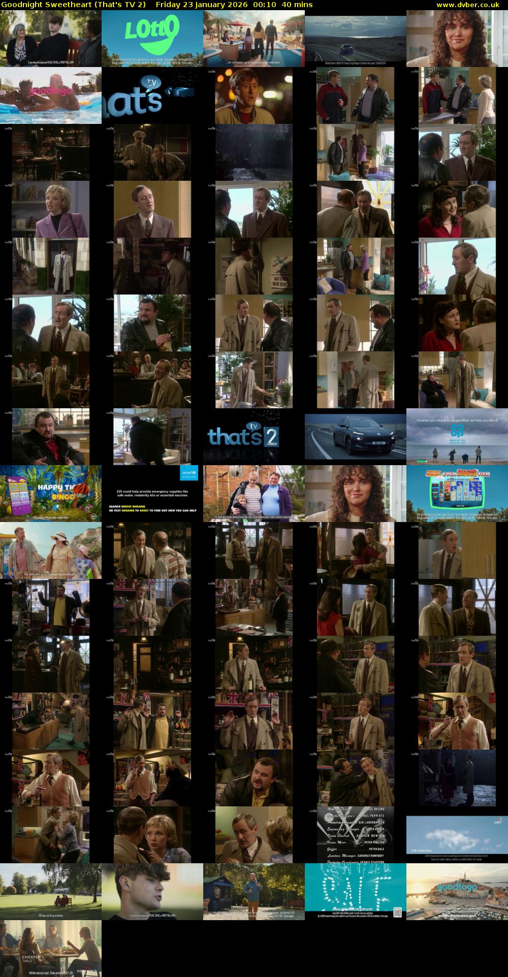 Goodnight Sweetheart (That's TV 2) Friday 23 January 2026 00:10 - 00:50