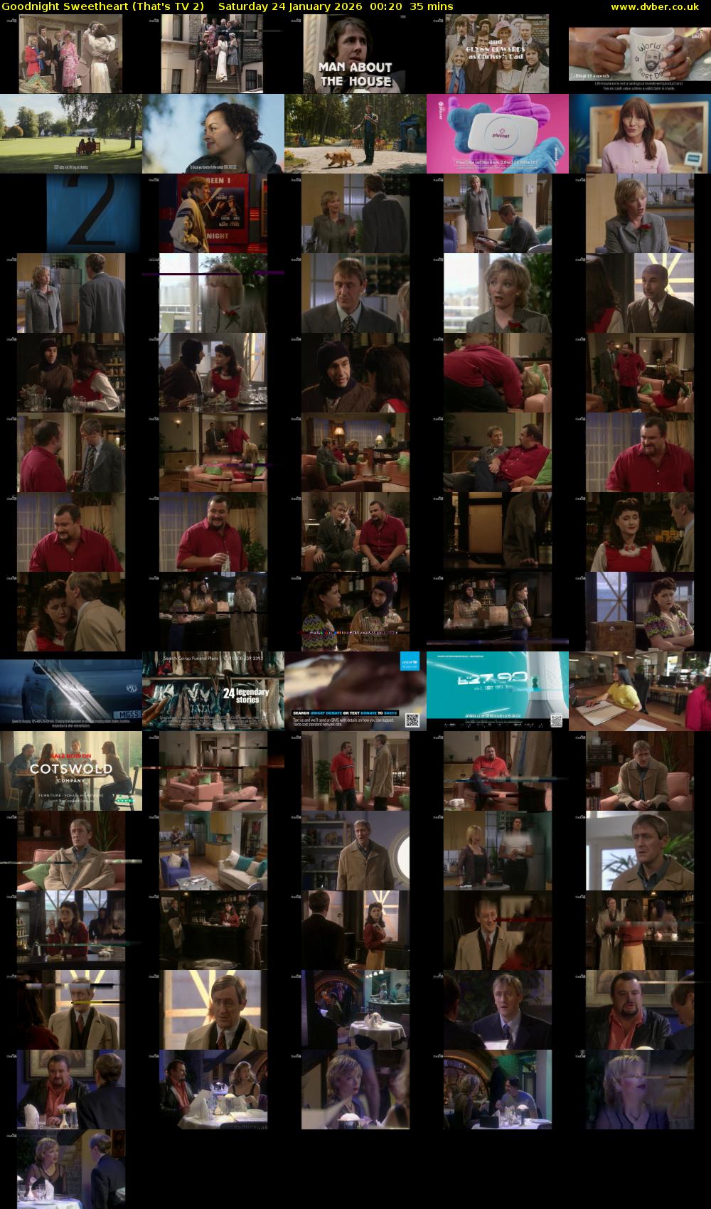 Goodnight Sweetheart (That's TV 2) Saturday 24 January 2026 00:20 - 00:55