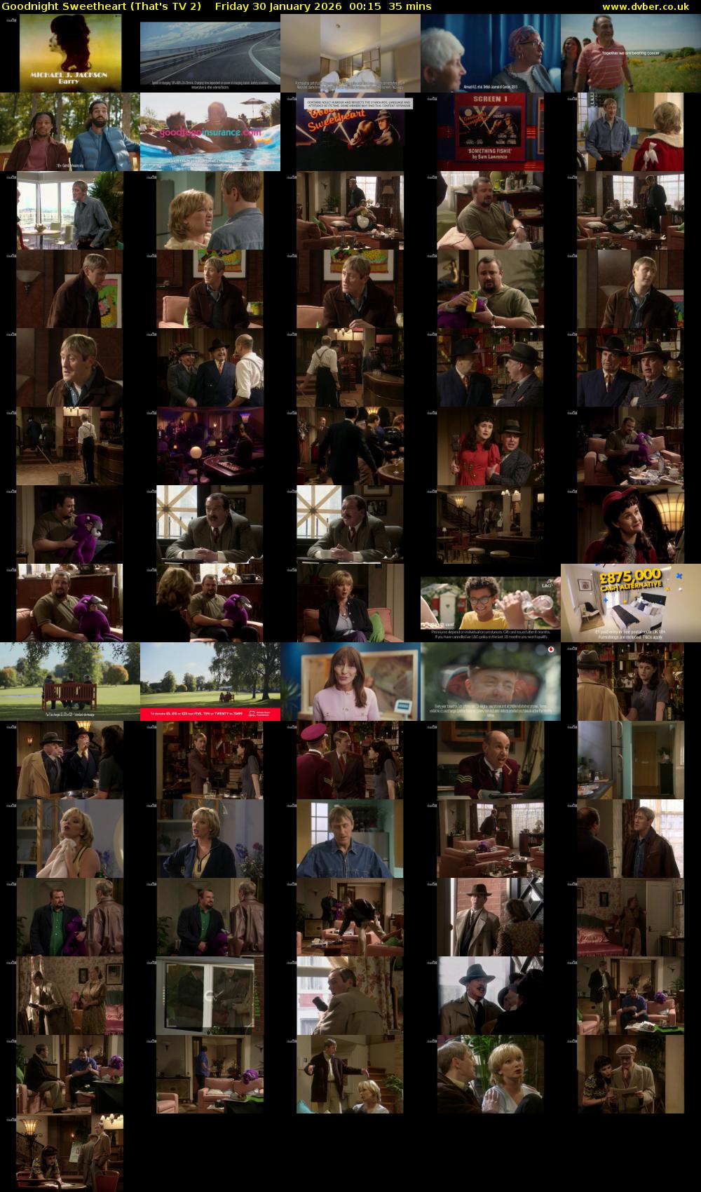 Goodnight Sweetheart (That's TV 2) Friday 30 January 2026 00:15 - 00:50