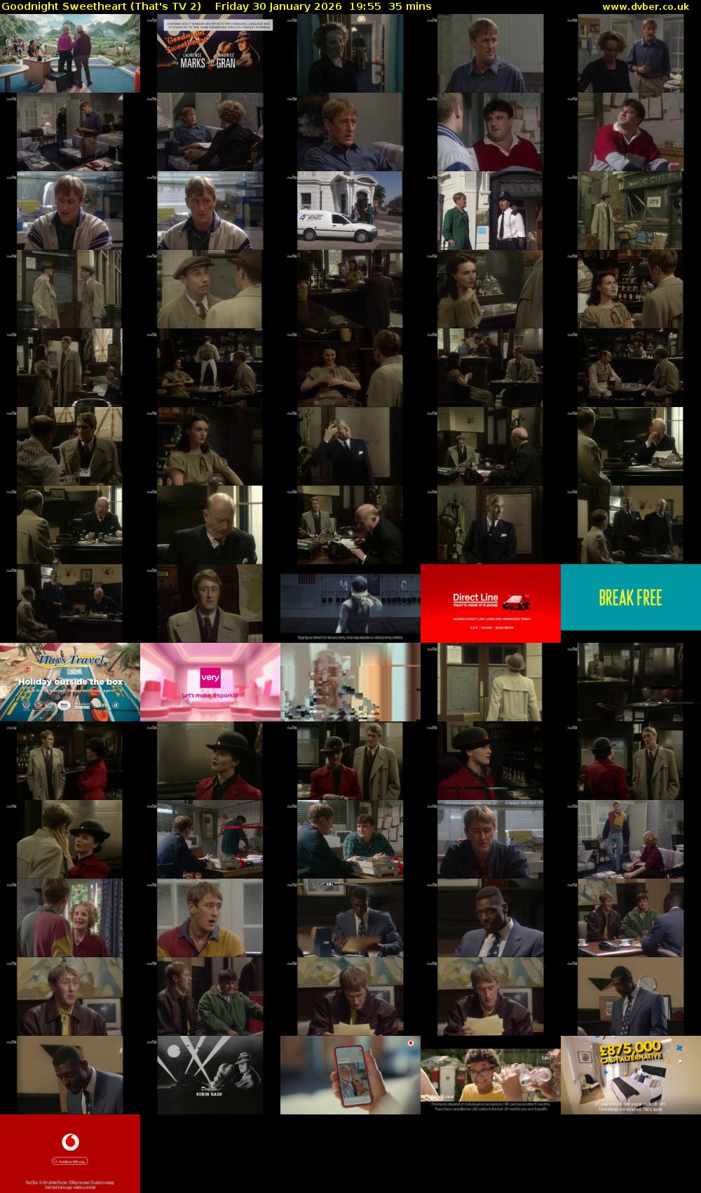 Goodnight Sweetheart (That's TV 2) Friday 30 January 2026 19:55 - 20:30