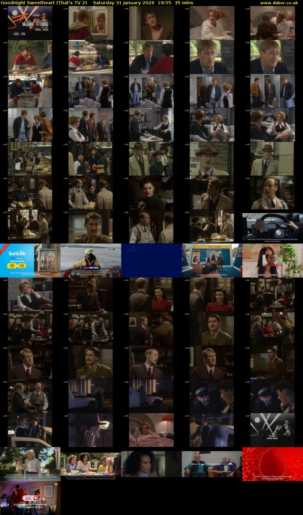 Goodnight Sweetheart (That's TV 2) Saturday 31 January 2026 19:55 - 20:30