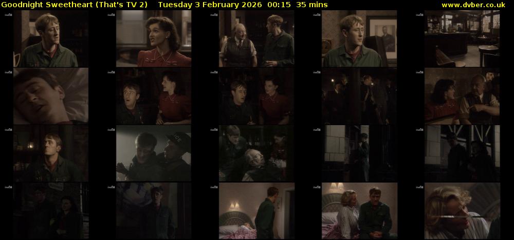 Goodnight Sweetheart (That's TV 2) Tuesday 3 February 2026 00:15 - 00:50