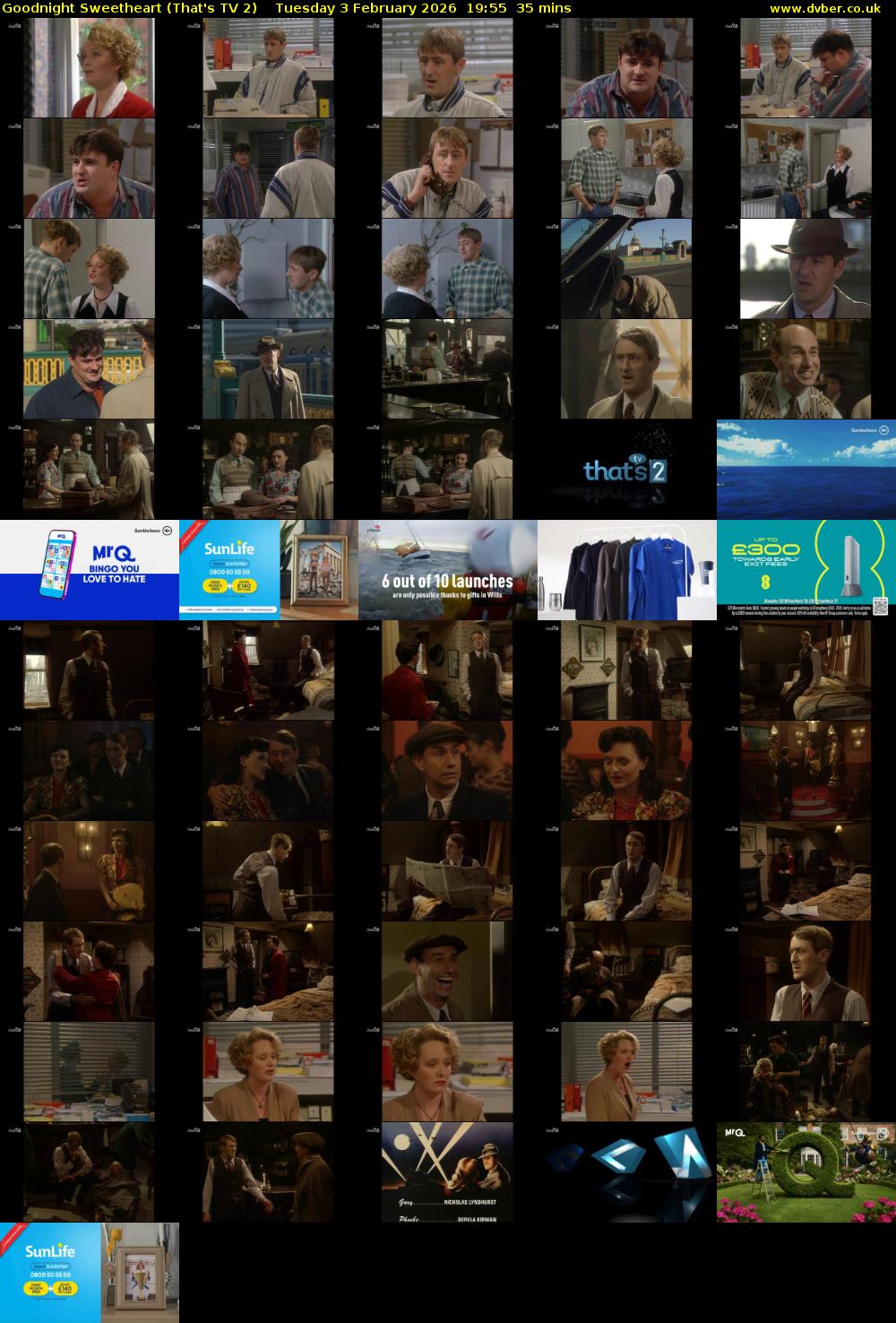 Goodnight Sweetheart (That's TV 2) Tuesday 3 February 2026 19:55 - 20:30