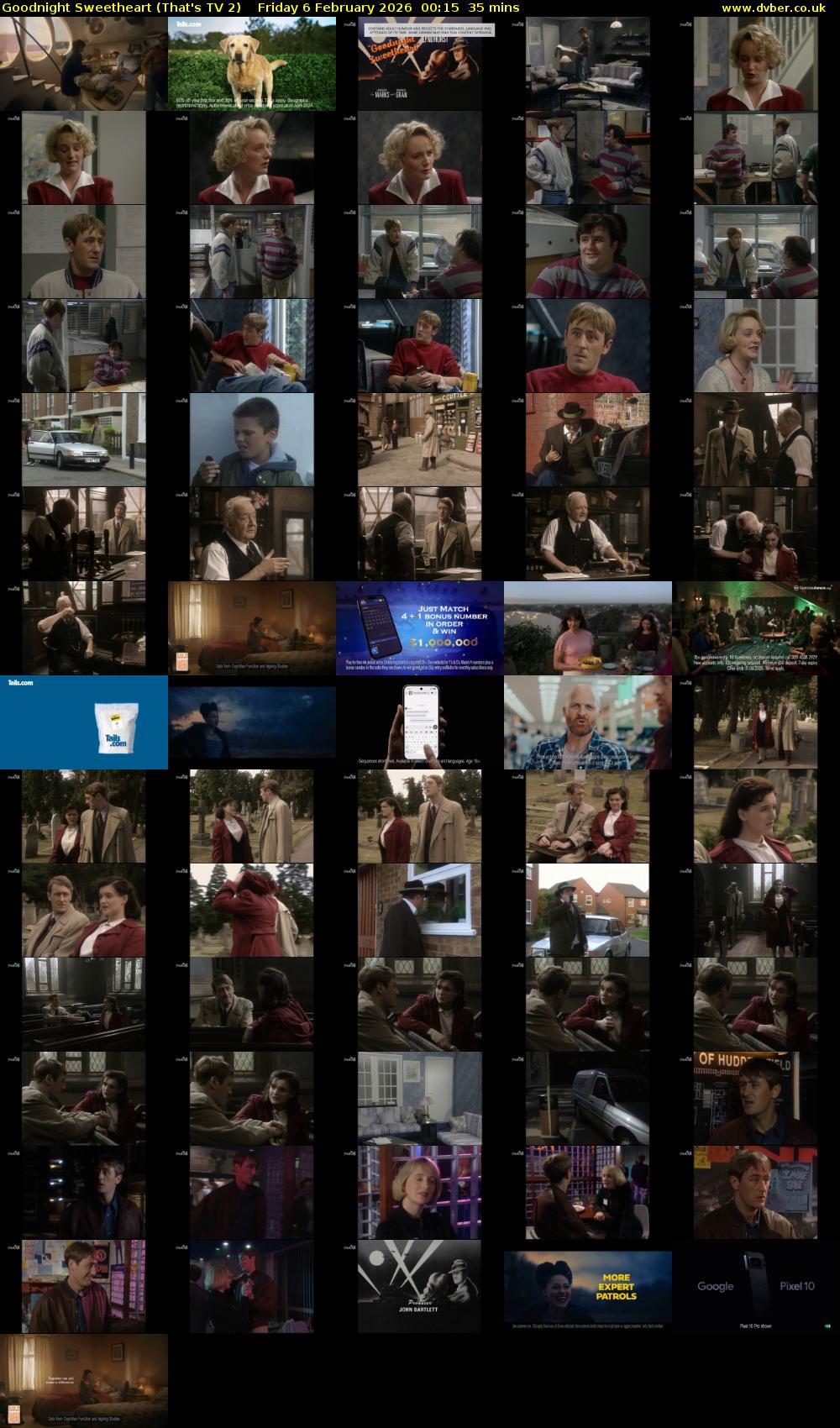 Goodnight Sweetheart (That's TV 2) Friday 6 February 2026 00:15 - 00:50