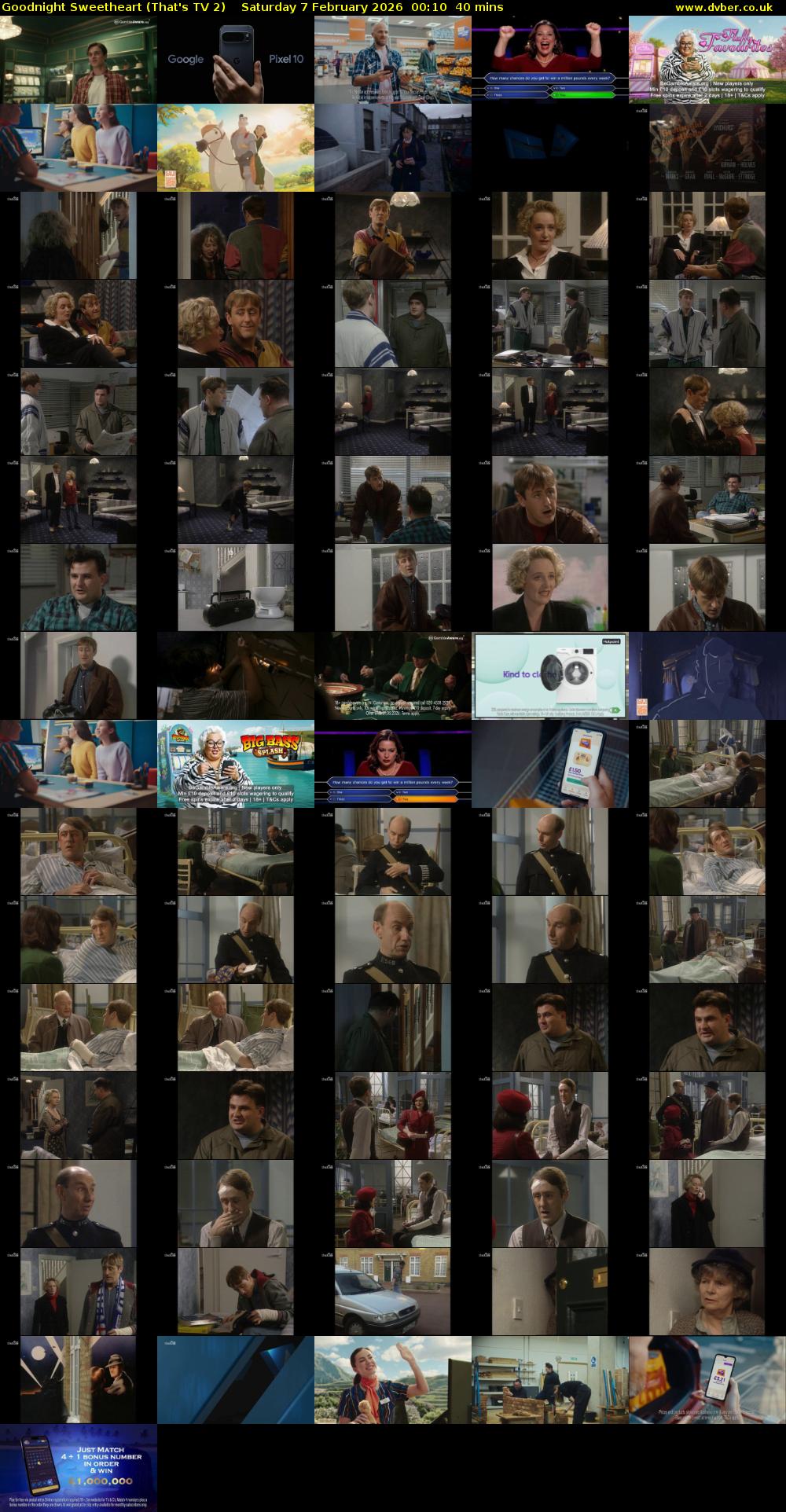 Goodnight Sweetheart (That's TV 2) Saturday 7 February 2026 00:10 - 00:50