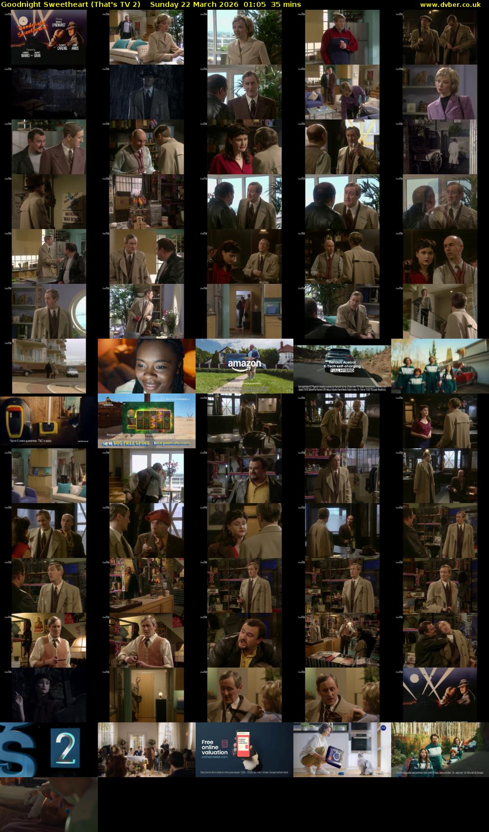 Goodnight Sweetheart (That's TV 2) Sunday 22 March 2026 01:05 - 01:40