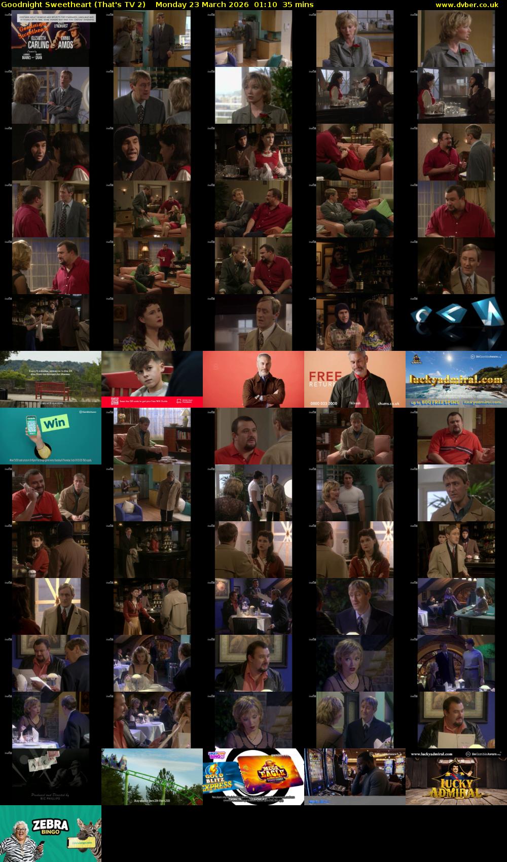 Goodnight Sweetheart (That's TV 2) Monday 23 March 2026 01:10 - 01:45