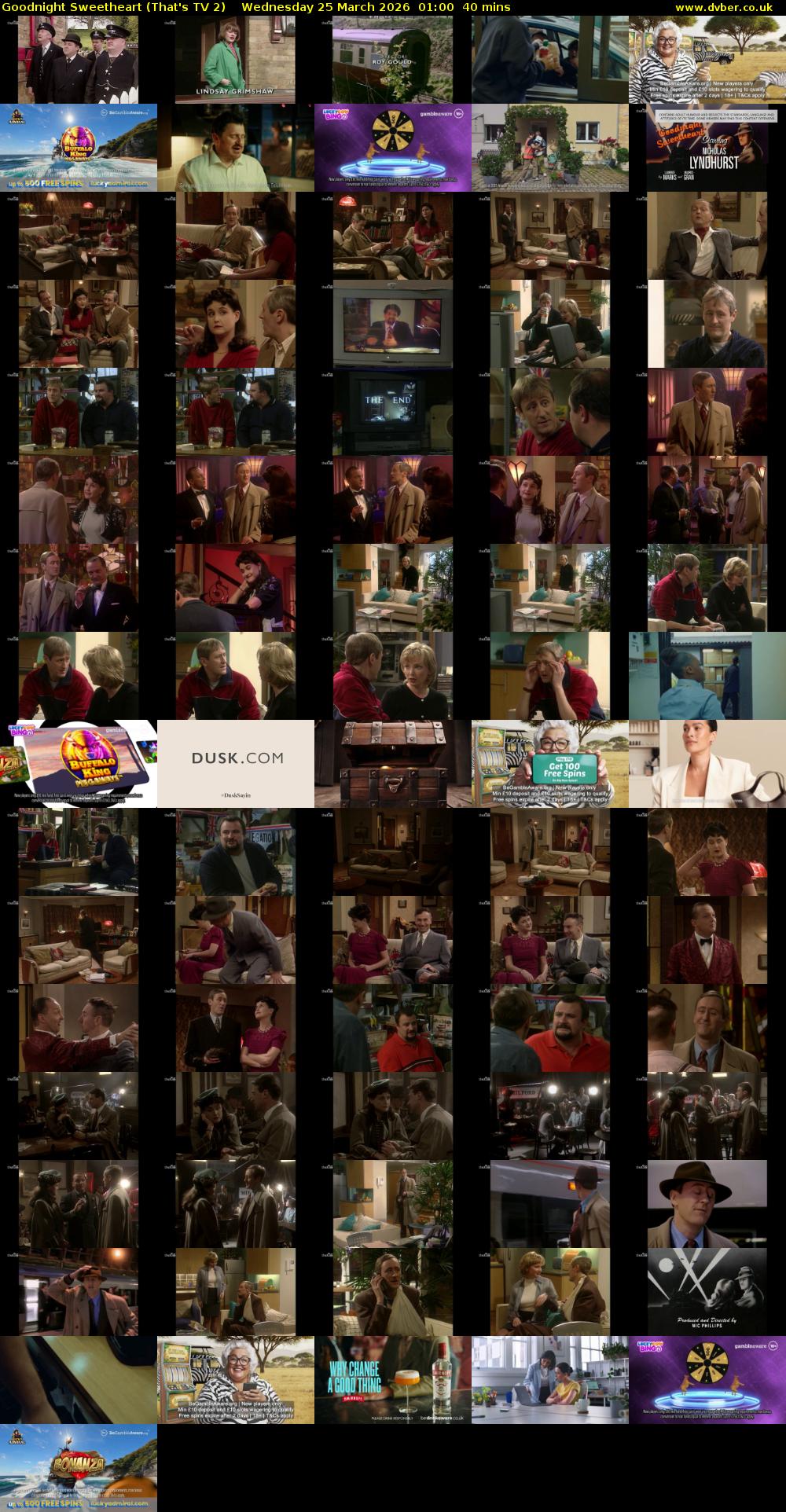 Goodnight Sweetheart (That's TV 2) Wednesday 25 March 2026 01:00 - 01:40