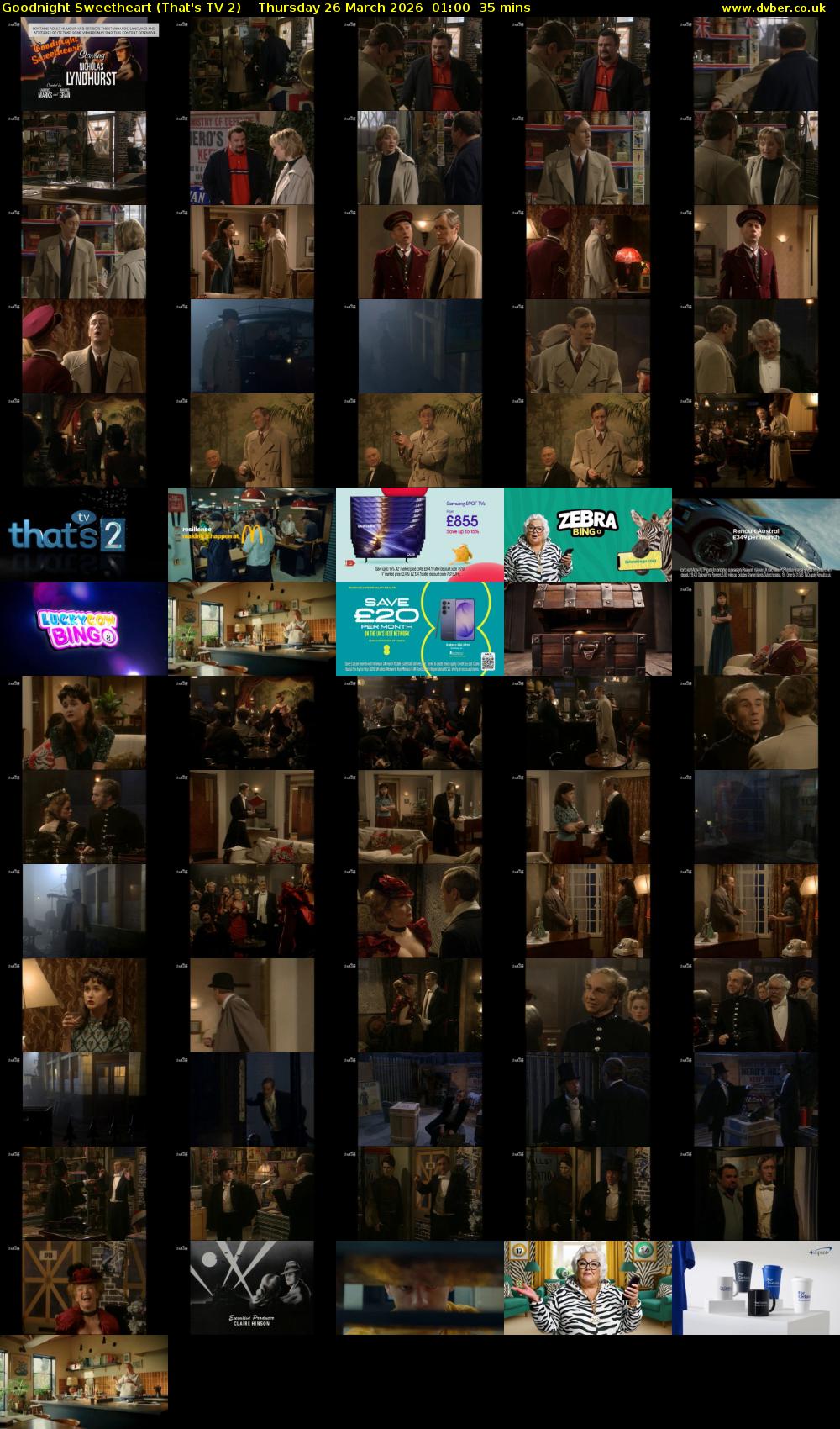 Goodnight Sweetheart (That's TV 2) Thursday 26 March 2026 01:00 - 01:35