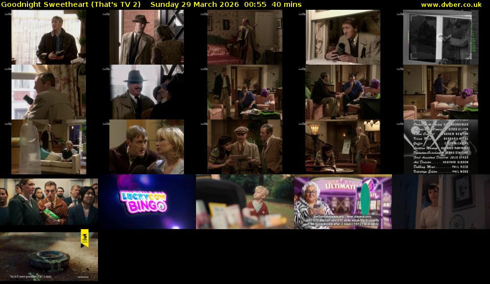 Goodnight Sweetheart (That's TV 2) Sunday 29 March 2026 00:55 - 02:35