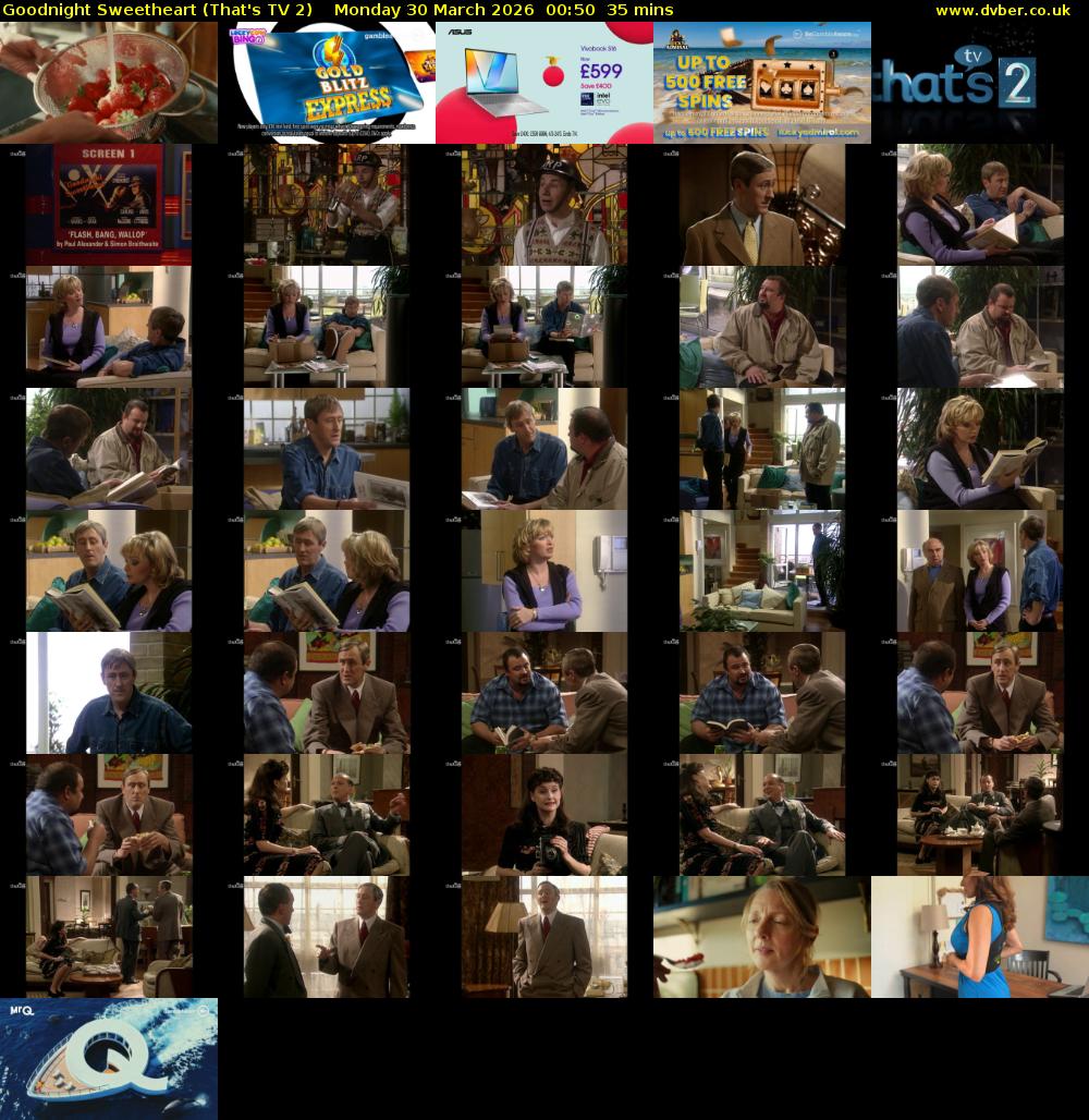 Goodnight Sweetheart (That's TV 2) Monday 30 March 2026 00:50 - 01:25