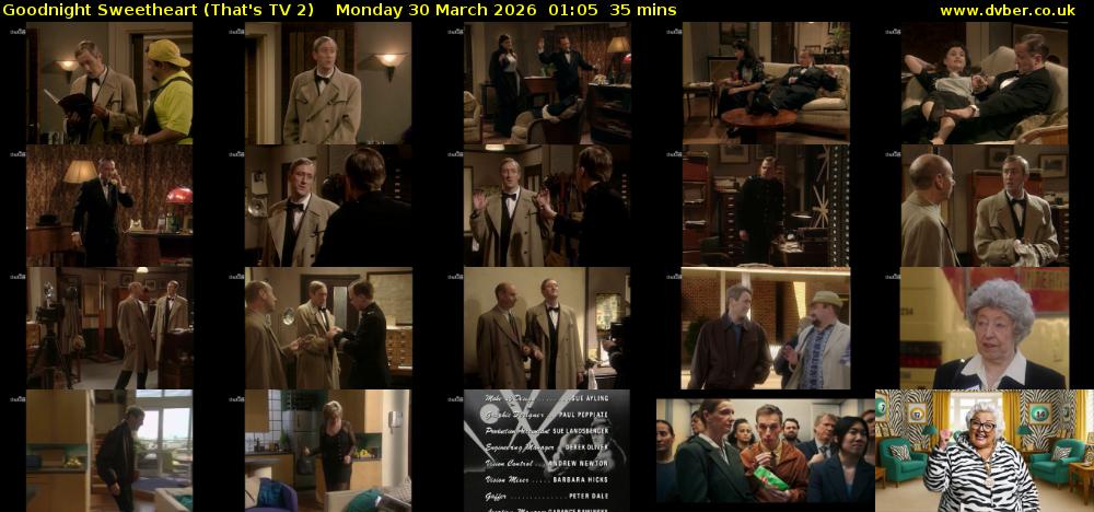 Goodnight Sweetheart (That's TV 2) Monday 30 March 2026 01:05 - 01:40