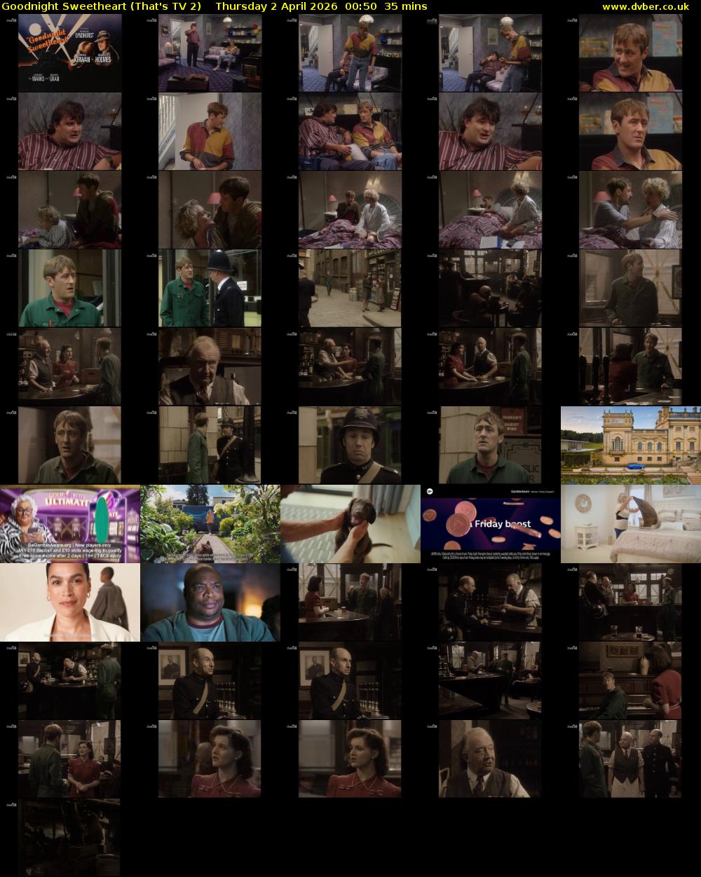 Goodnight Sweetheart (That's TV 2) Thursday 2 April 2026 00:50 - 01:25