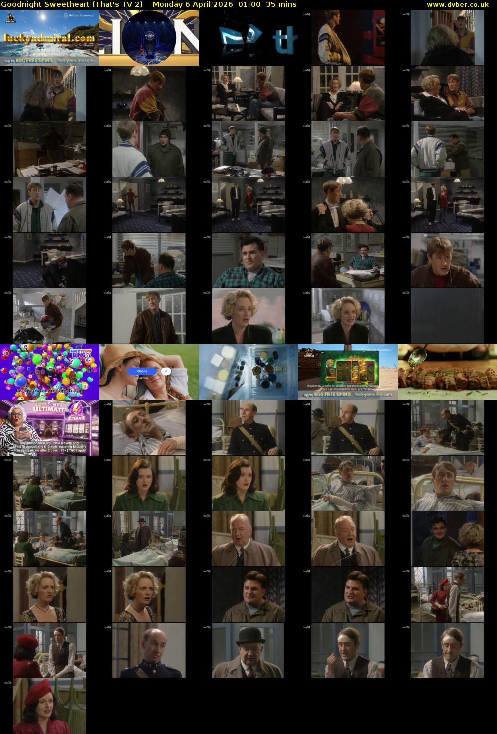 Goodnight Sweetheart (That's TV 2) Monday 6 April 2026 01:00 - 01:35