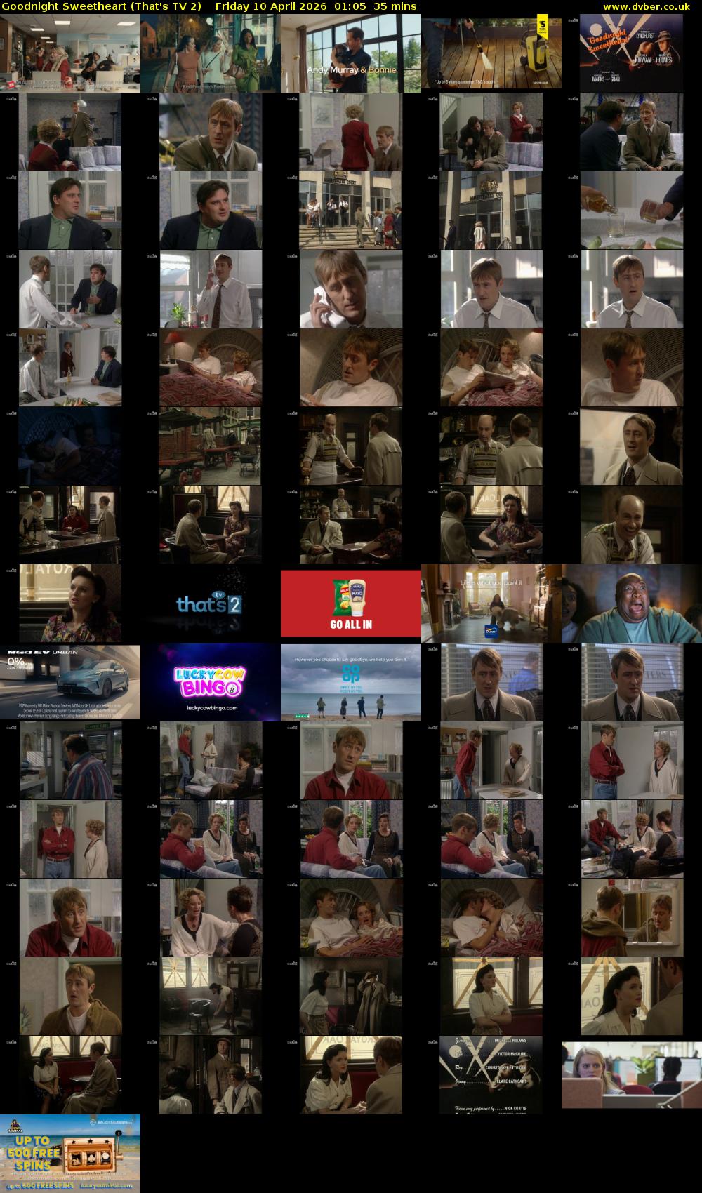 Goodnight Sweetheart (That's TV 2) Friday 10 April 2026 01:05 - 01:40