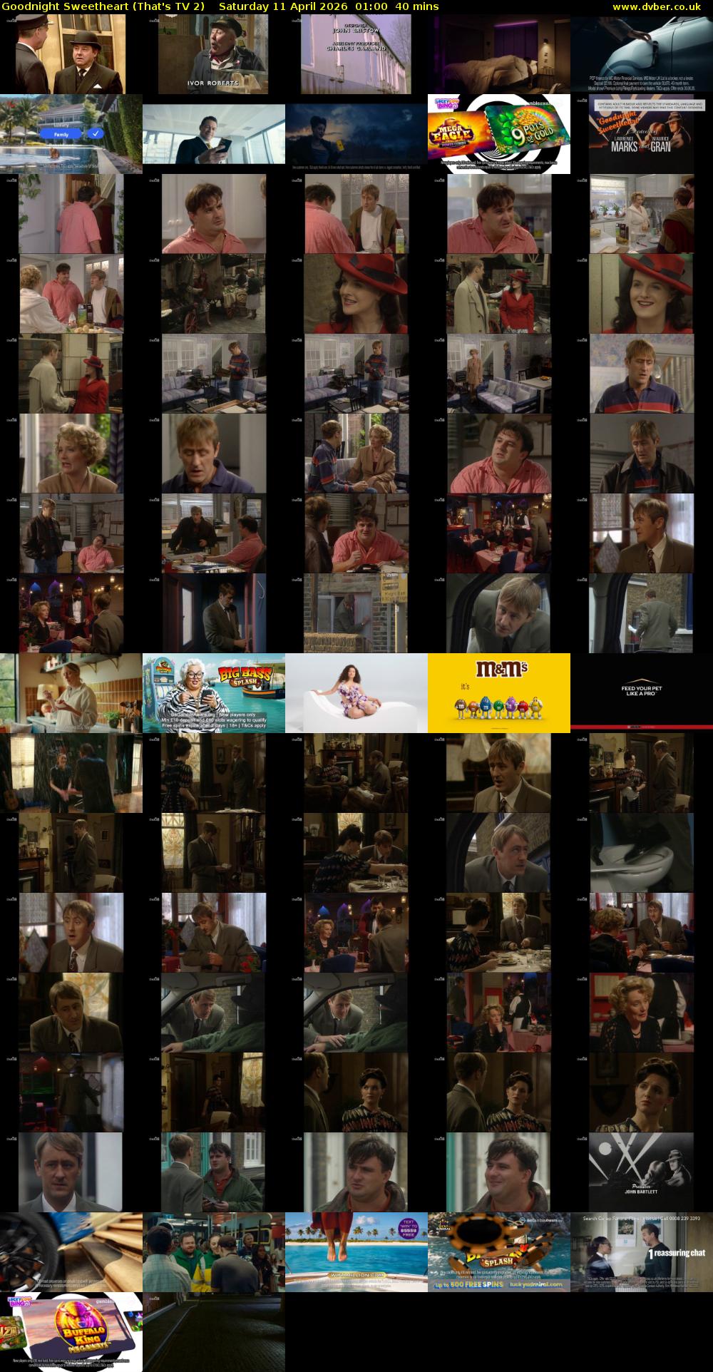 Goodnight Sweetheart (That's TV 2) Saturday 11 April 2026 01:00 - 01:40