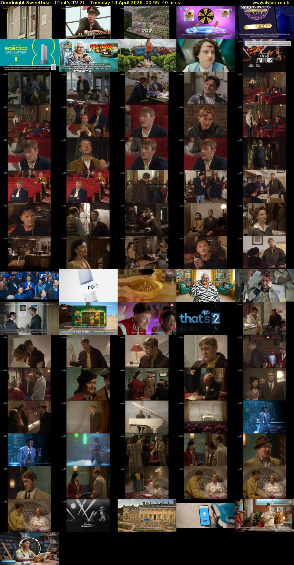 Goodnight Sweetheart (That's TV 2) Tuesday 14 April 2026 00:55 - 01:35