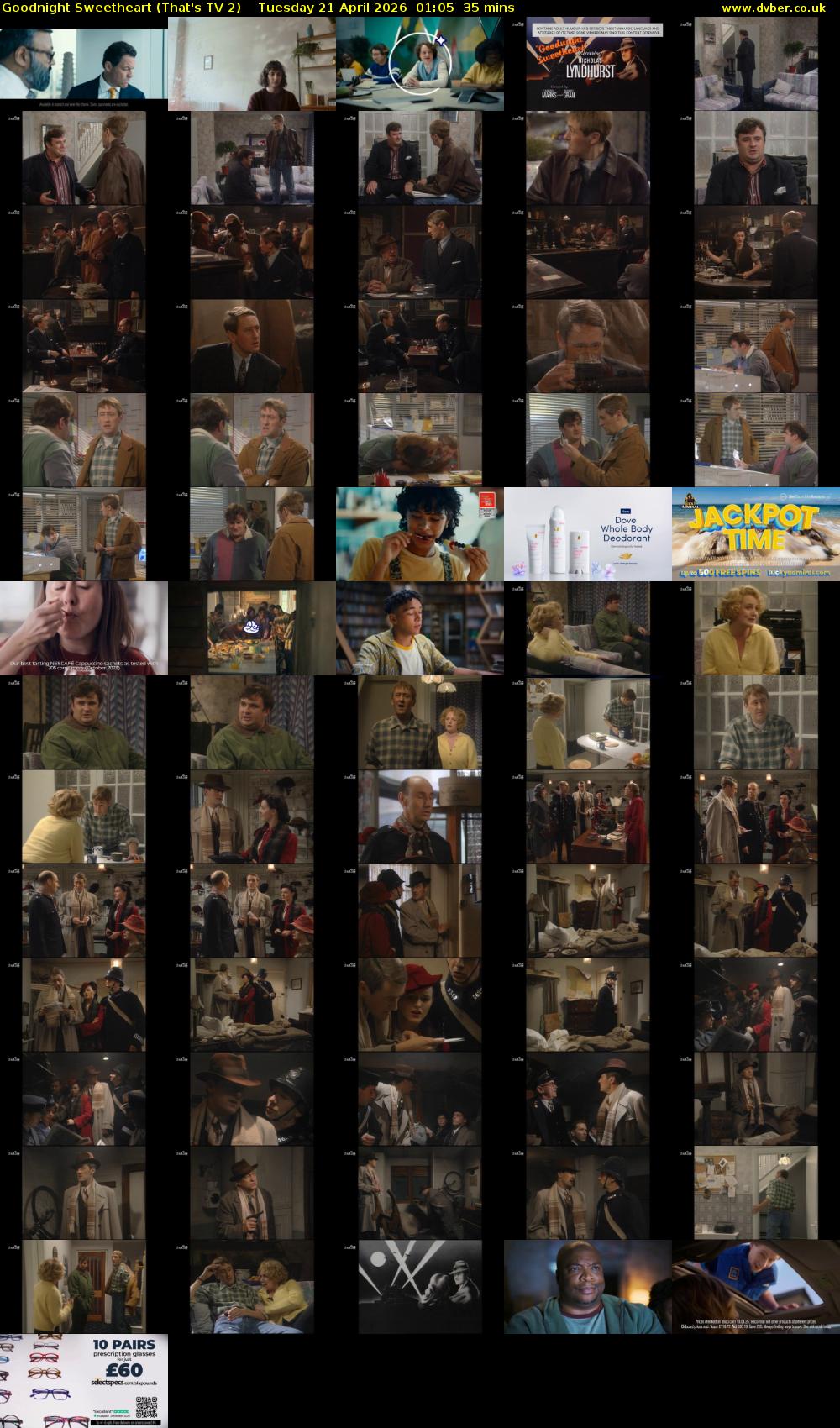 Goodnight Sweetheart (That's TV 2) Tuesday 21 April 2026 01:05 - 01:40