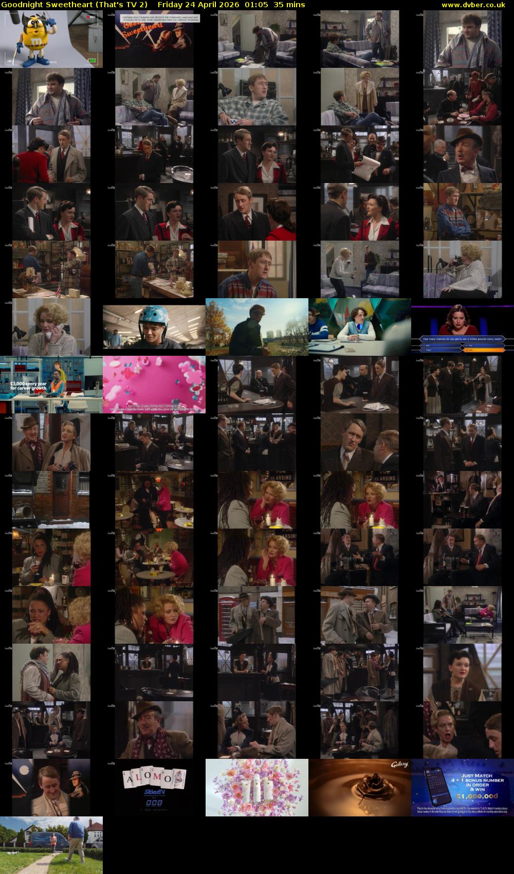 Goodnight Sweetheart (That's TV 2) Friday 24 April 2026 01:05 - 01:40