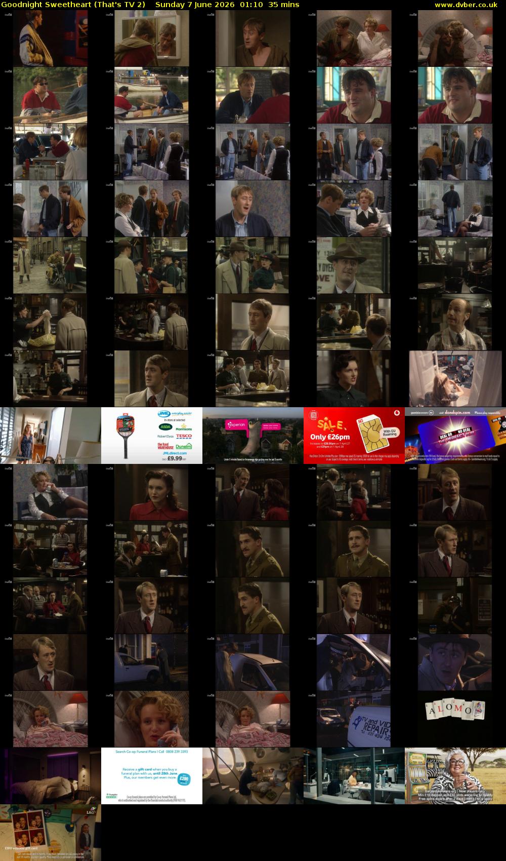 Goodnight Sweetheart (That's TV 2) Sunday 7 June 2026 01:10 - 01:45