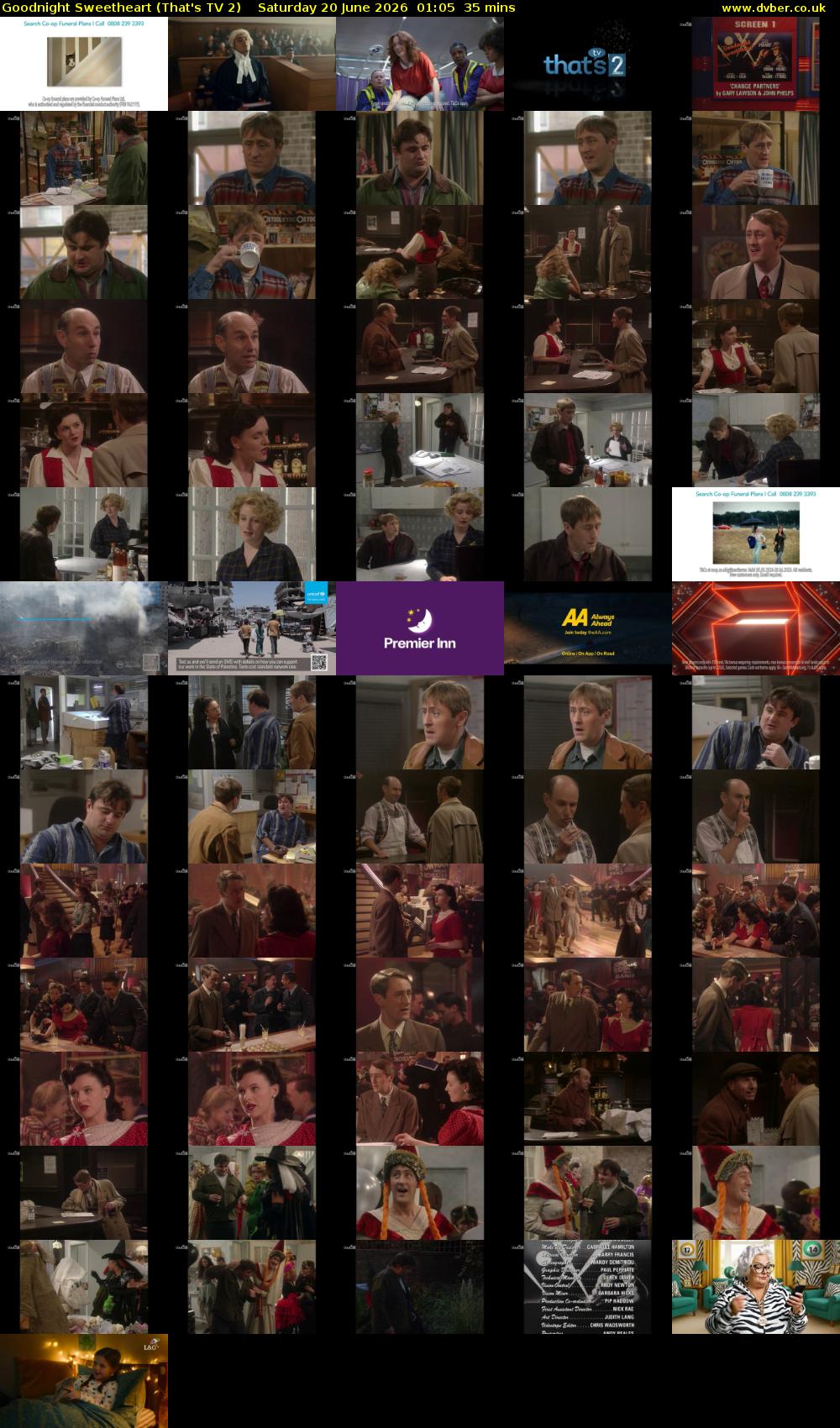 Goodnight Sweetheart (That's TV 2) Saturday 20 June 2026 01:05 - 01:40