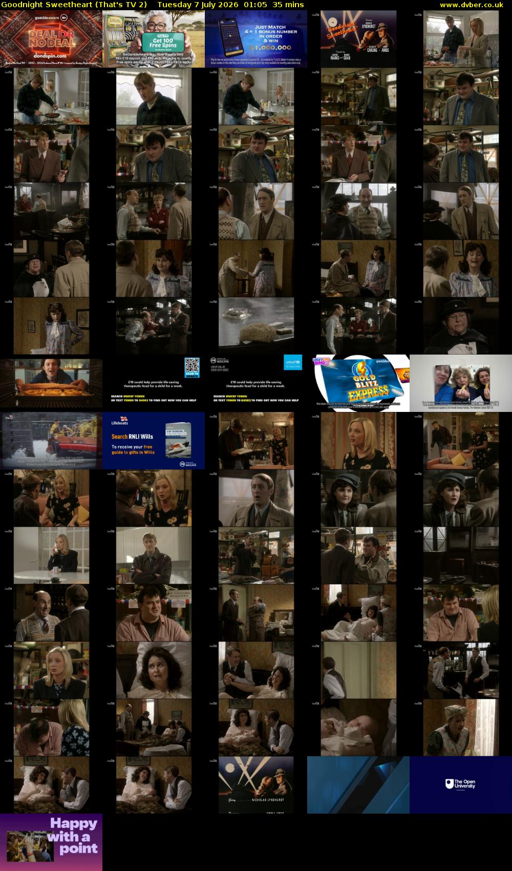 Goodnight Sweetheart (That's TV 2) Tuesday 7 July 2026 01:05 - 01:40