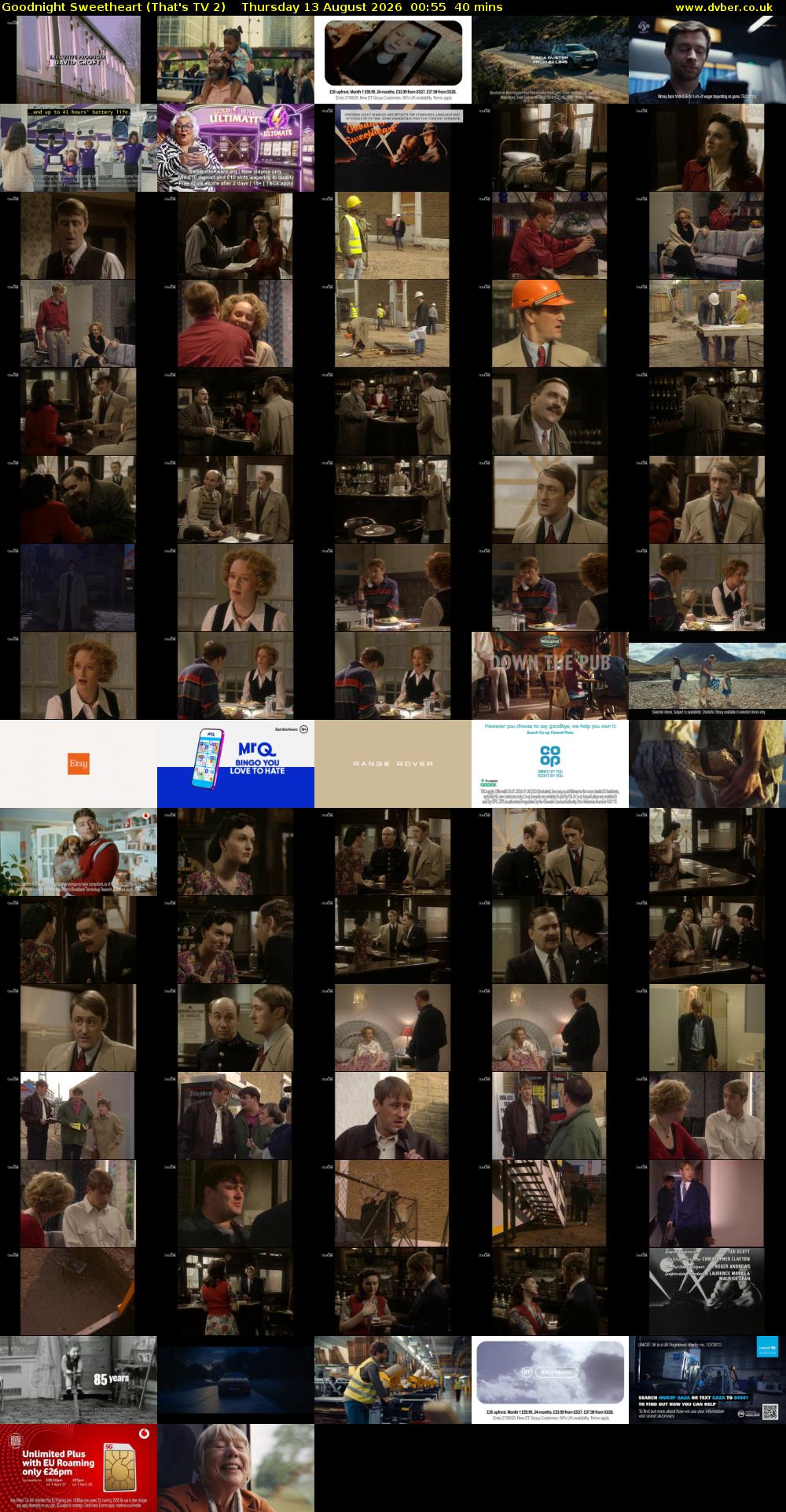 Goodnight Sweetheart (That's TV 2) Thursday 13 August 2026 00:55 - 01:35