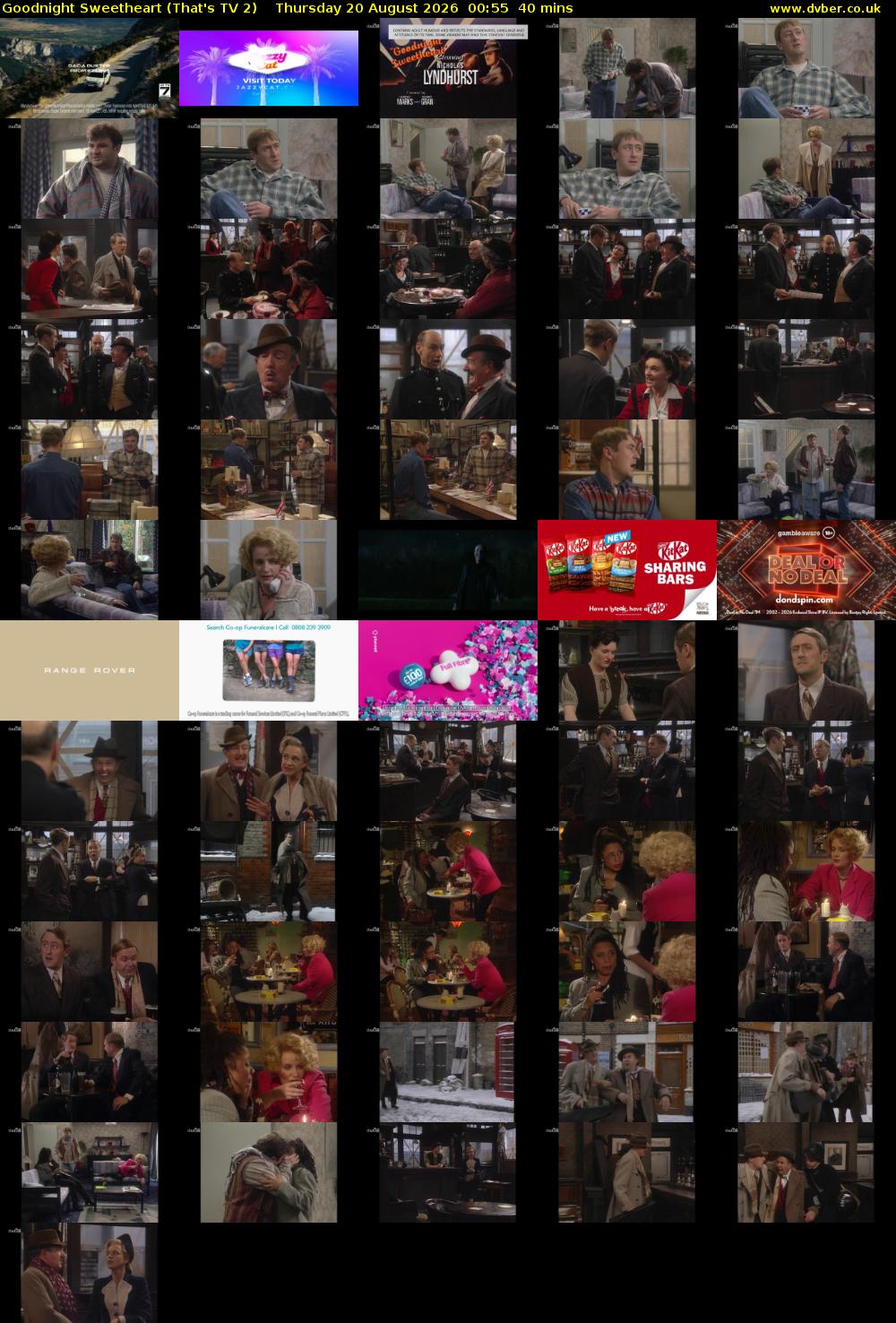 Goodnight Sweetheart (That's TV 2) Thursday 20 August 2026 00:55 - 01:35