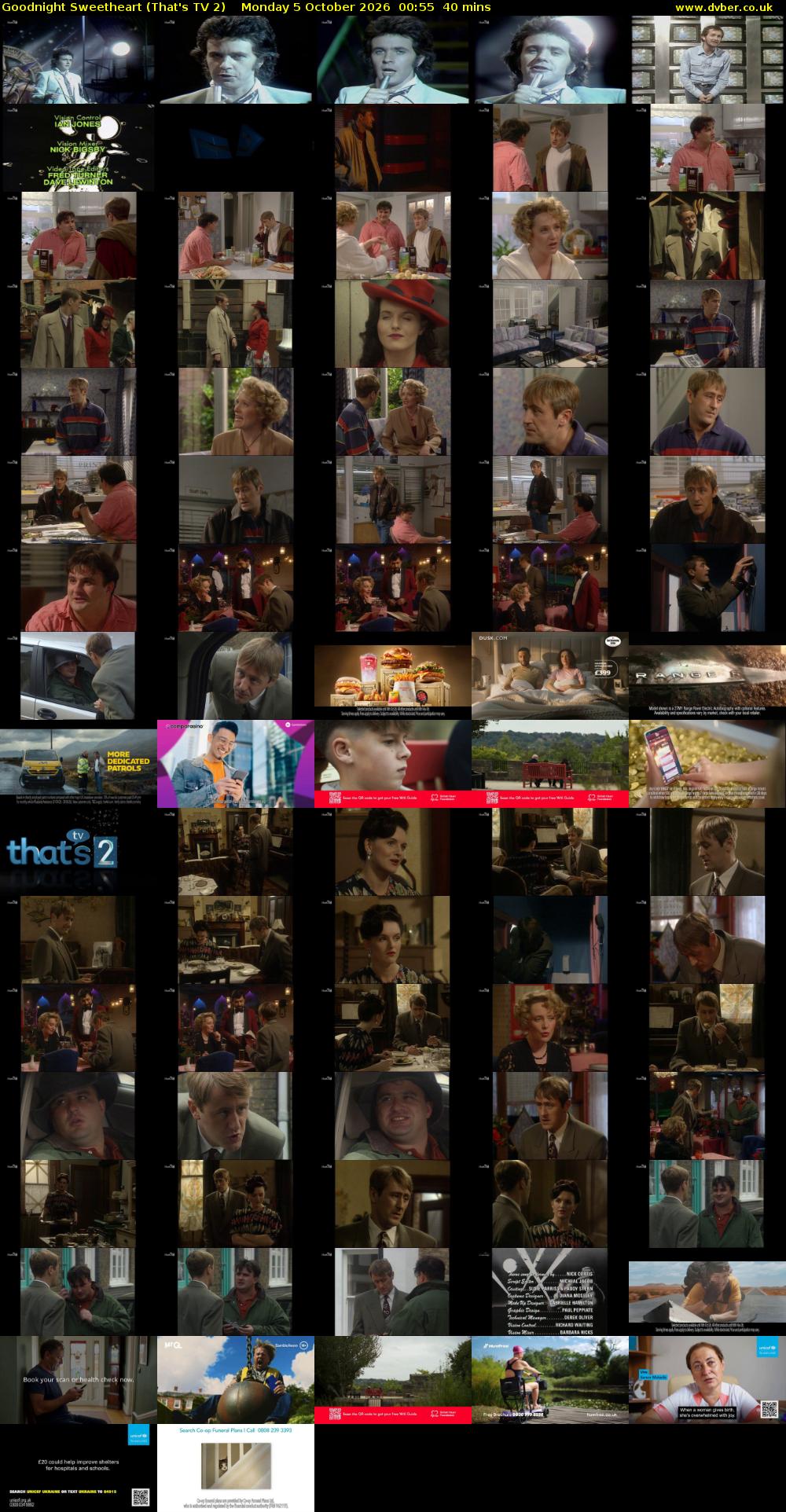 Goodnight Sweetheart (That's TV 2) Monday 5 October 2026 00:55 - 01:35