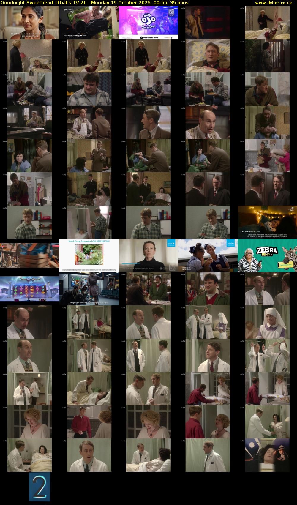 Goodnight Sweetheart (That's TV 2) Monday 19 October 2026 00:55 - 01:30