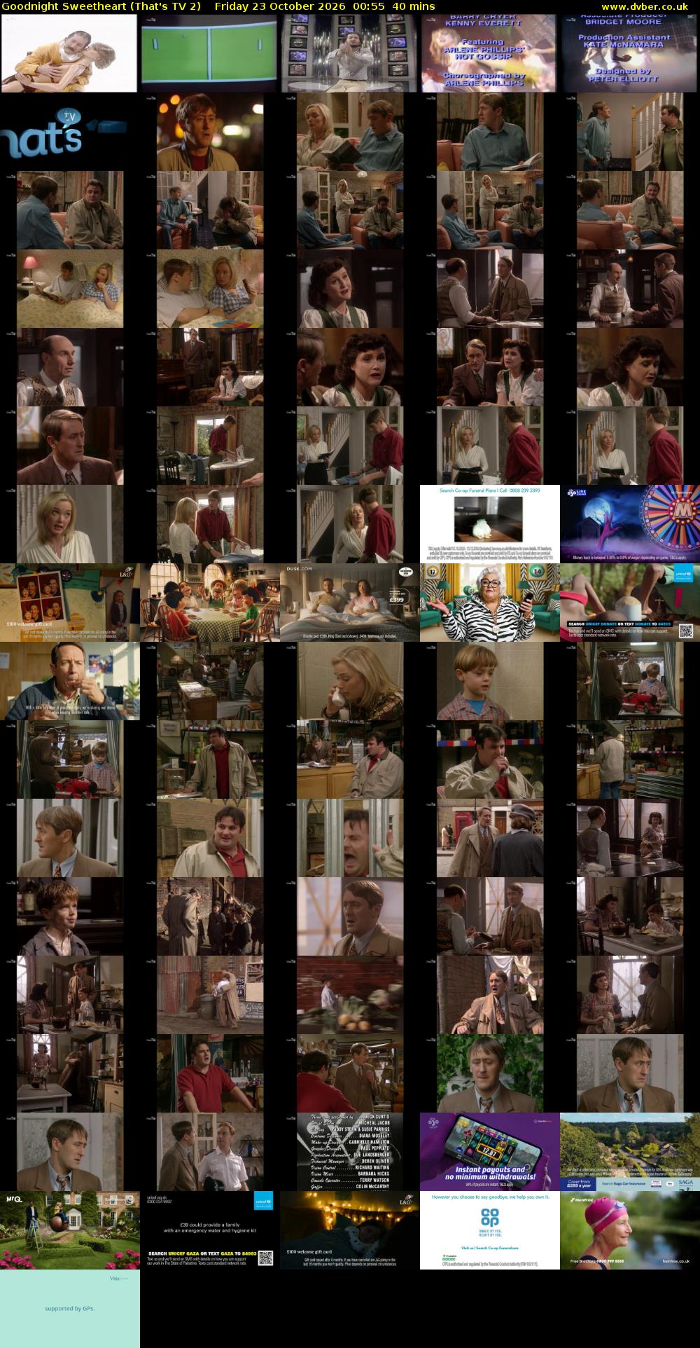Goodnight Sweetheart (That's TV 2) Friday 23 October 2026 00:55 - 01:35