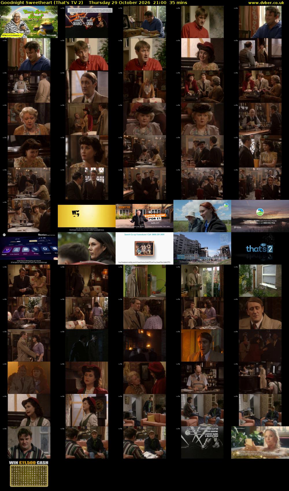 Goodnight Sweetheart (That's TV 2) Thursday 29 October 2026 21:00 - 21:35