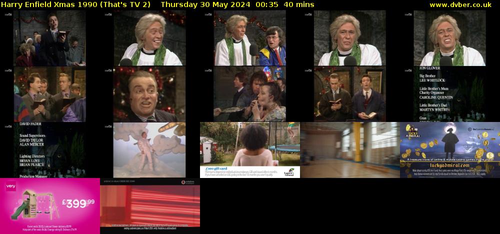 Harry Enfield Xmas 1990 (That's TV 2) Thursday 30 May 2024 00:35 - 01:15