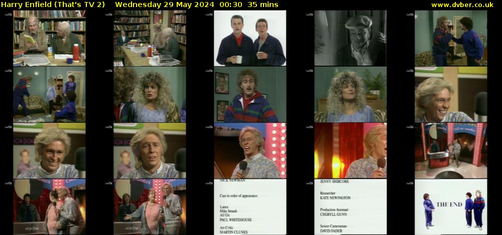 Harry Enfield (That's TV 2) Wednesday 29 May 2024 00:30 - 01:05