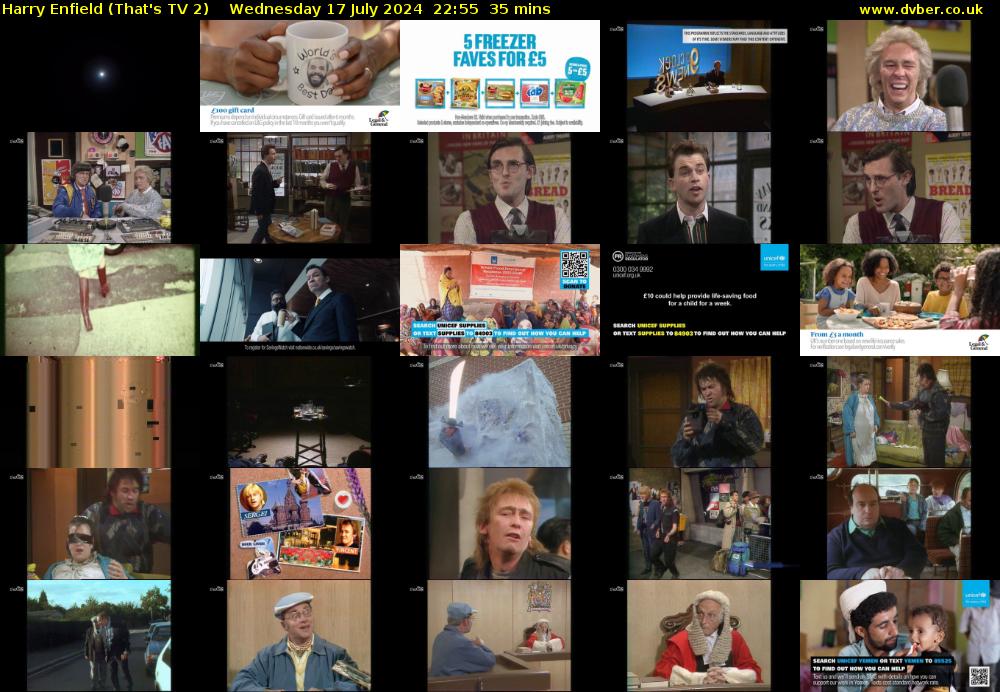 Harry Enfield (That's TV 2) Wednesday 17 July 2024 22:55 - 23:30